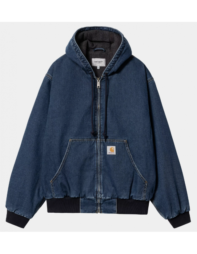 Carhartt Wip Og Active Jacket - Blue Stone Washed - Man Jas  - Cover Photo 2