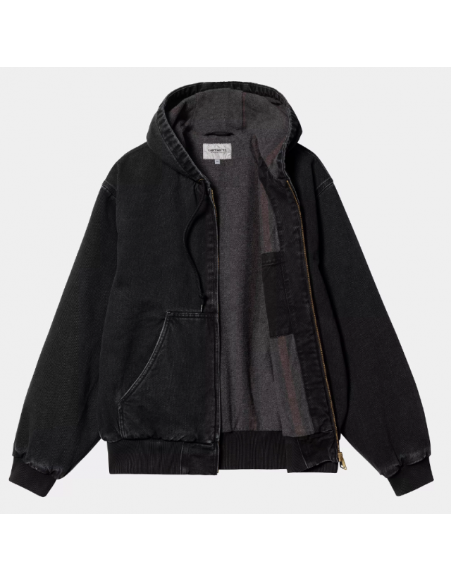 Carhartt Wip Og Active Jacket - Black Stone Washed - Man Jas  - Cover Photo 2