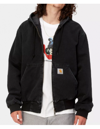 Carhartt WIP OG Active Jacket - Black stone washed - Man Jas - Miniature Photo 3