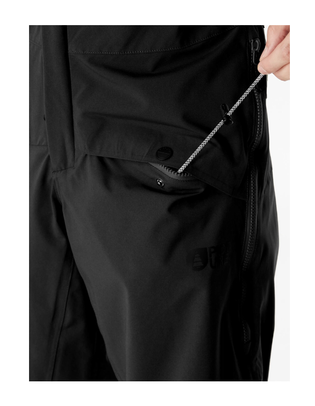 Picture Organic Clothing Avening Bib Pants - Black - Heren Ski- En Snowboardbroek  - Cover Photo 5