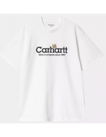 Carhartt Wip Label Script T-Shirt - White - Product Photo 1