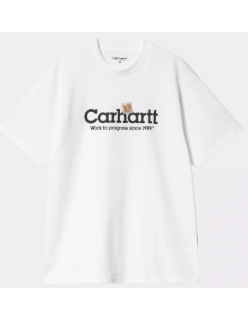 Carhartt WIP Label script t-shirt - White - Men's T-Shirt - Miniature Photo 1