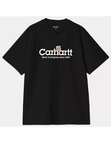 Carhartt Wip Label Script T-Shirt - Black - Product Photo 1