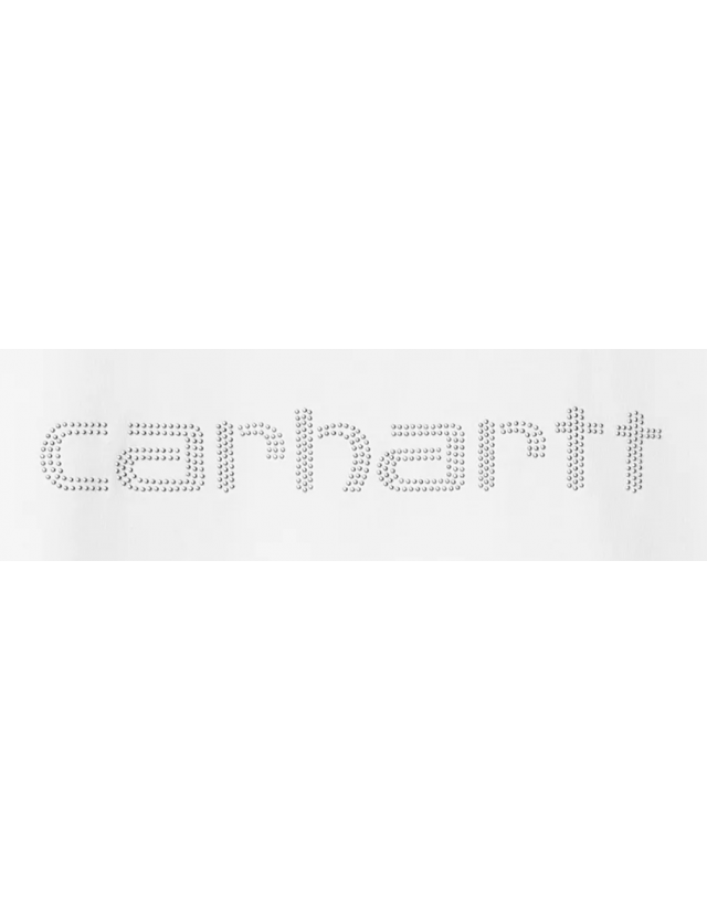 Carhartt Wip W' Rivet Script T-Shirt - White / Silver - Women's T-Shirt  - Cover Photo 2