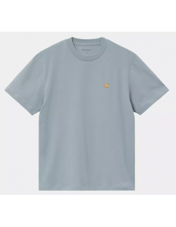 Carhartt WIP W Chase t-shirt - Frosted Blue / Gold - Women's T-Shirt - Miniature Photo 1