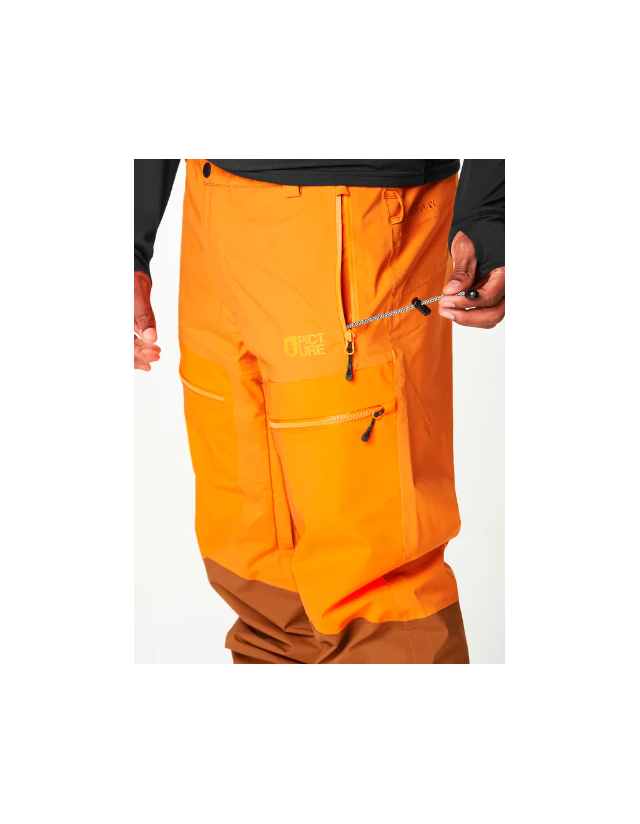 Picture Organic Clothing Naikoon Pants - Honey Carrot Chocolate - Heren Ski- En Snowboardbroek  - Cover Photo 3