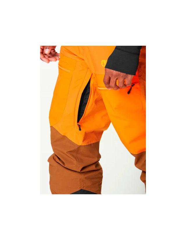 Picture Organic Clothing Naikoon Pants - Honey Carrot Chocolate - Heren Ski- En Snowboardbroek  - Cover Photo 5