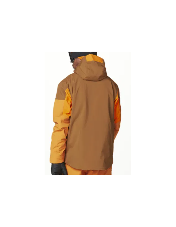 Picture organic clothing Naikoon jacket - Honey carrot chocolate - Heren Ski- En Snowboardjas - Miniature Photo 5