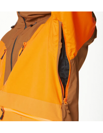 Picture organic clothing Naikoon jacket - Honey carrot chocolate - Heren Ski- En Snowboardjas - Miniature Photo 6