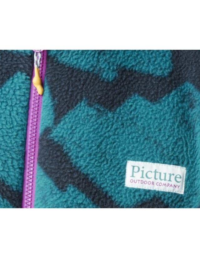 Picture Organic Picture Bremick Zip Fleece Brush Print - Vlies Für Männer  - Cover Photo 5