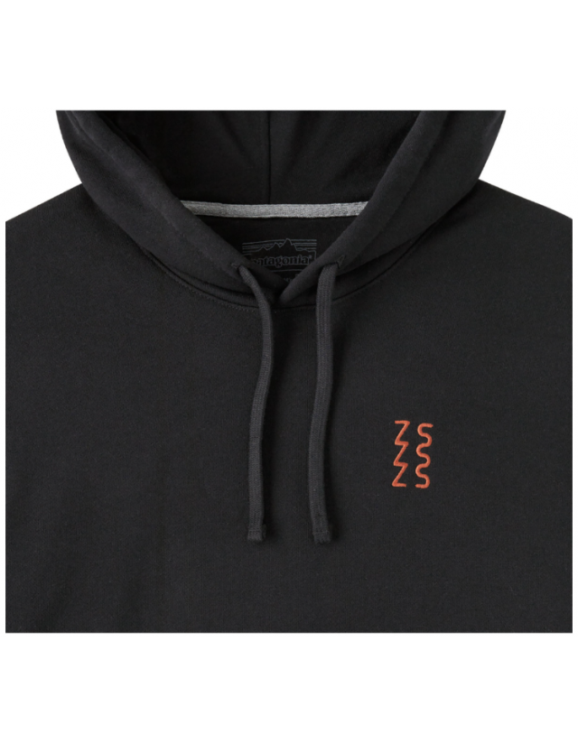 Patagonia Dawn Tracks Uprisal Hoody - Black - Herren Sweatshirt  - Cover Photo 2