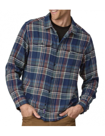 Patagonia Fjord Flannel Shirt - Adventurer: New Navy - Herrenhemd - Miniature Photo 3