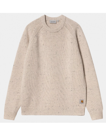 Carhartt Wip Anglistic Sweater - Speckled Moonbeam - Product Photo 2