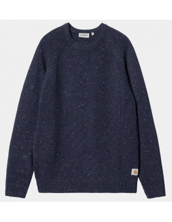 Carhartt WIP Anglistic Sweater - Speckled Air force blue - Herren Sweatshirt - Miniature Photo 2