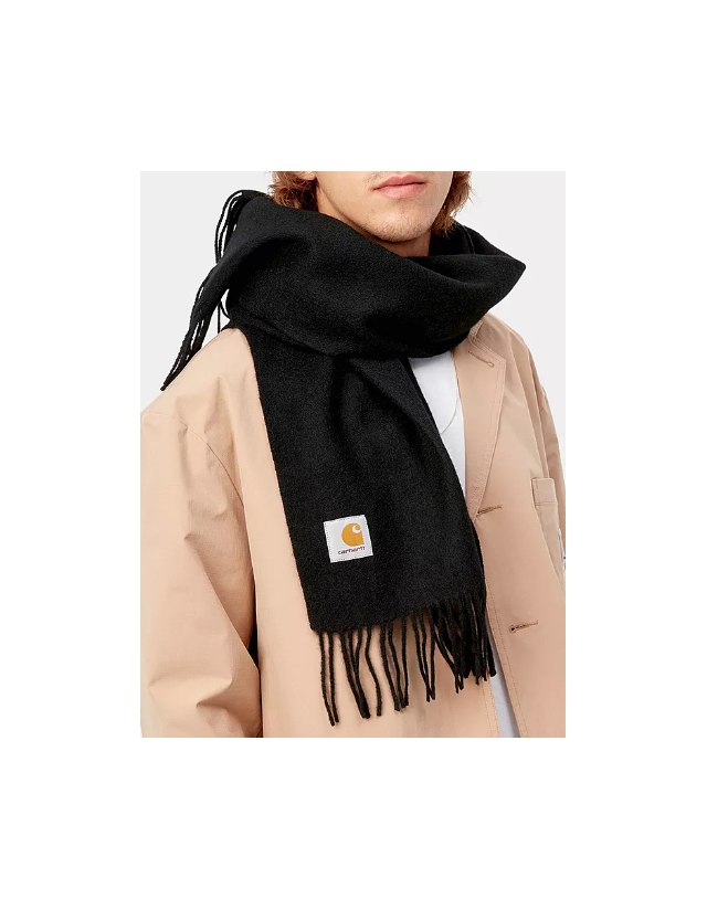 Carhartt Wip Clan Scarf Wool - Black - Nackenwärmer  - Cover Photo 1