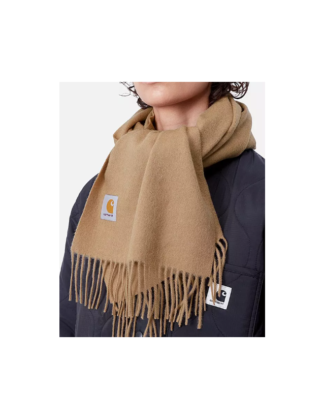 Carhartt Wip Clan Scarf Wool - Peanut - Nek Warmer  - Cover Photo 1