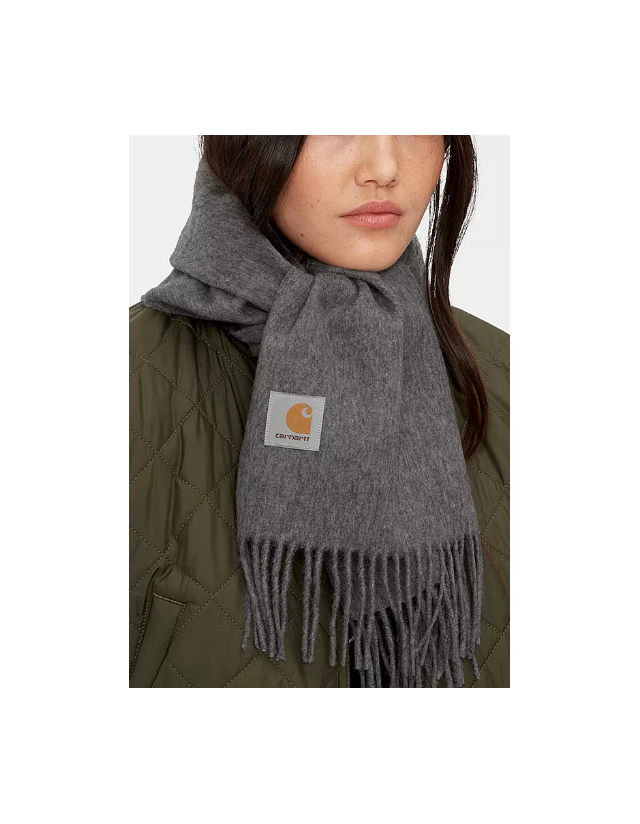 Carhartt Wip Clan Scarf Wool - Dark Grey Heather - Cache-Cou  - Cover Photo 1