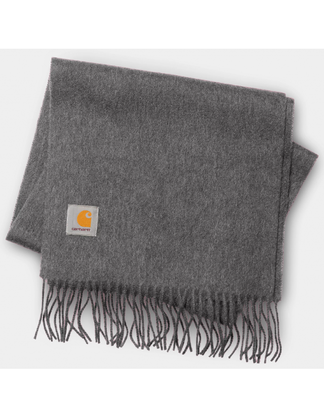 Carhartt Wip Clan Scarf Wool - Dark Grey Heather - Cache-Cou  - Cover Photo 2