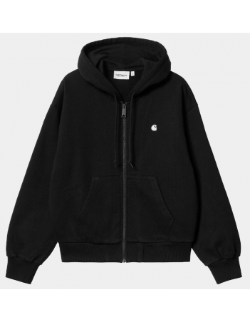 Carhartt WIP W' Hooded Casey jacket - Black / Silver - Sweatshirt Voor Dames - Miniature Photo 2