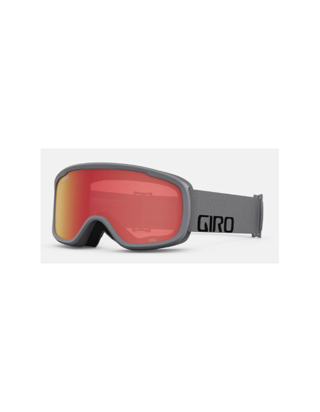 Giro Goggle Cruz Grey Wordmark Amber Scarlet - Masque Ski & Snowboard  - Cover Photo 1