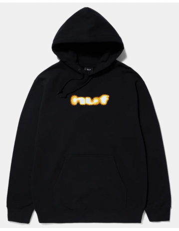 Huf Blur Pullover Hoodie - Black - Product Photo 1