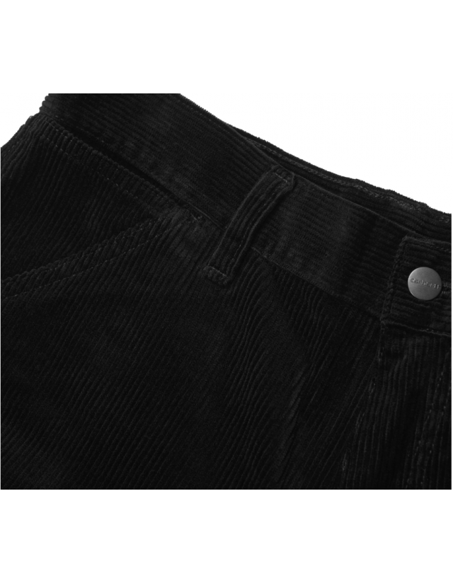 Carhartt Wip Single Knee Pant - Black Corduroy - Männerhosen  - Cover Photo 3