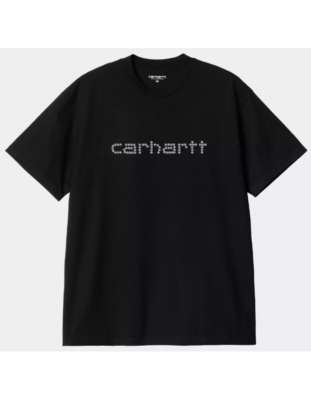 Carhartt Wip Rivet Script T-Shirt - Black - Herren T-Shirt  - Cover Photo 1