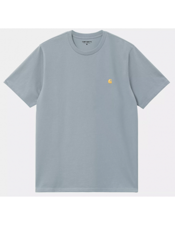 Carhartt WIP Chase t-shirt - Frosted Blue / Gold - Men's T-Shirt - Miniature Photo 1