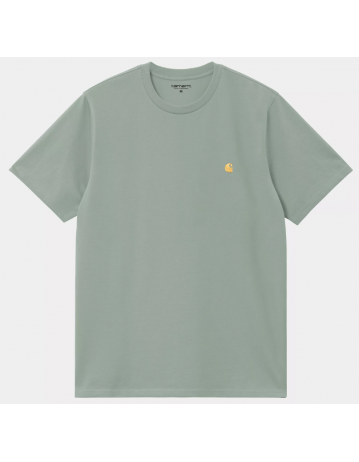 Carhartt Wip Chase T-Shirt - Frosted Green / Gold - Product Photo 1