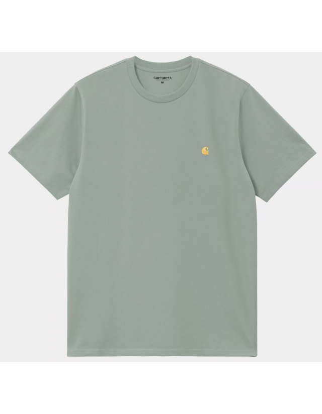 Carhartt Wip Chase T-Shirt - Frosted Green / Gold - Herren T-Shirt  - Cover Photo 1