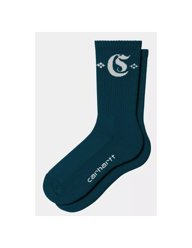 Carhartt Wip Greatest Hits Socks - Deep Lagoon - Chaussettes  - Cover Photo 1