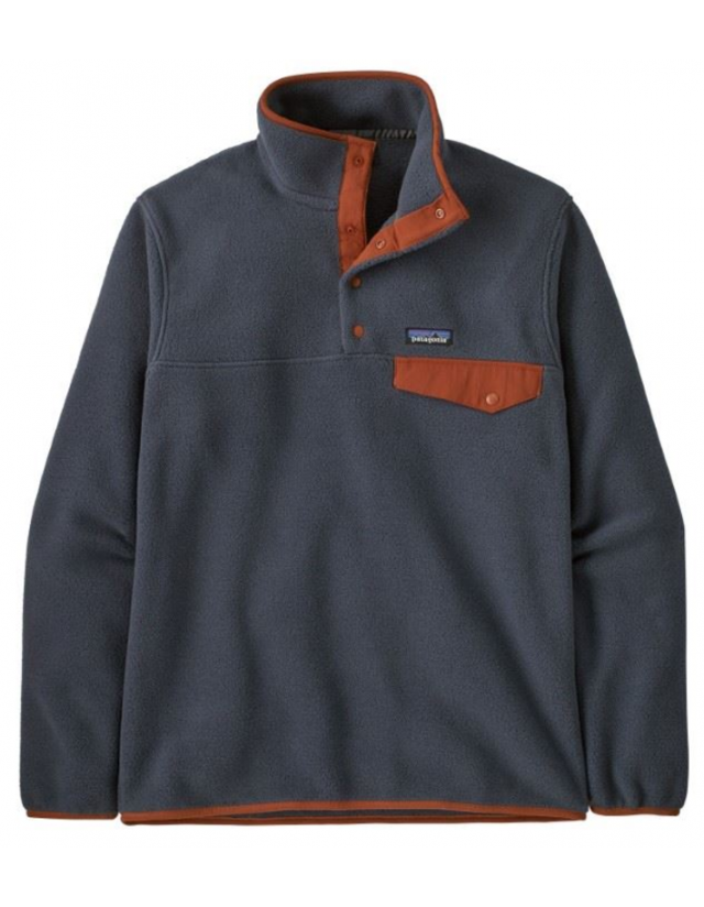 Patagonia Lw Synch Snap-T Pullover - Smolder Blue - Herren Sweatshirt  - Cover Photo 1