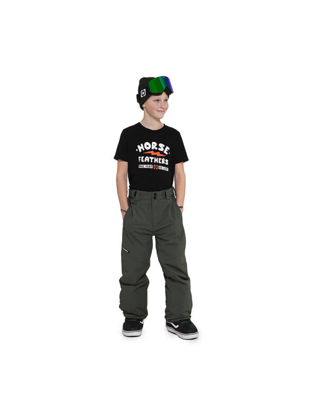 Horsefeathers Orca Youth Pants - Urban Olive - Pantalon Ski & Snowboard Garçon  - Cover Photo 5