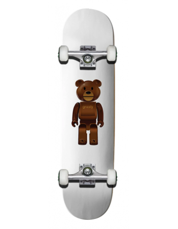 Grizzly No Batteries complete white 7.5 - Skateboard - Miniature Photo 1