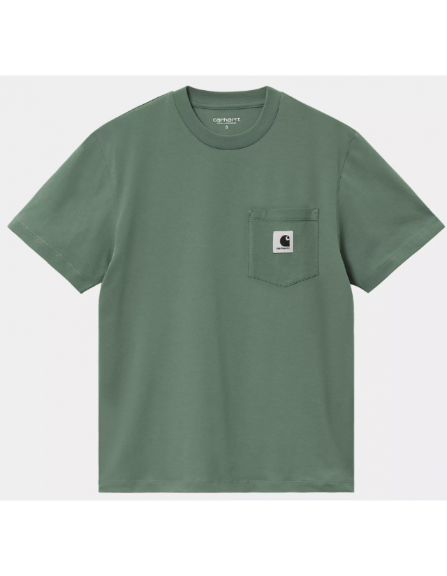 Carhartt Wip W' Pocket T-Shirt - Duck Green - Damen T-Shirt  - Cover Photo 1