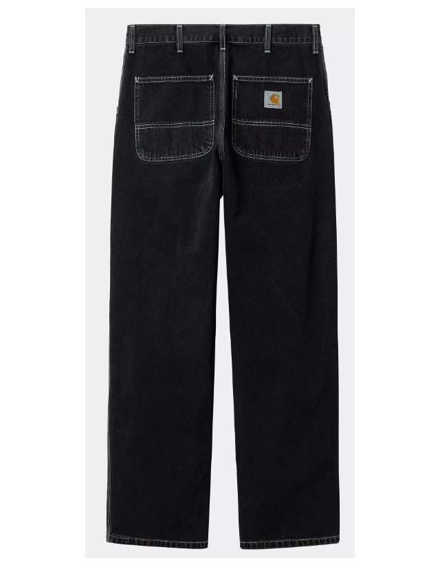 Carhartt Wip Simple Pant - Black Heavy Stone Wash - Men's Pants  - Cover Photo 1