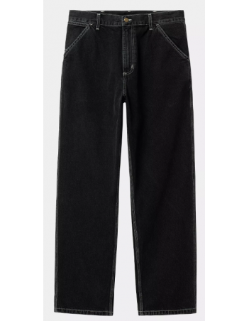 Carhartt WIP Simple Pant - Black Heavy stone wash - Men's Pants - Miniature Photo 2