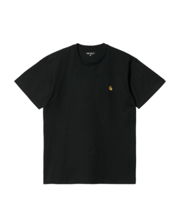 Carhartt Wip Chase T-Shirt - Black / Gold - Product Photo 1