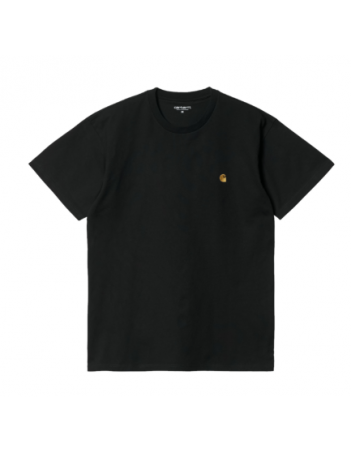 Carhartt WIP Chase T-shirt - Black / gold - Men's T-Shirt - Miniature Photo 1