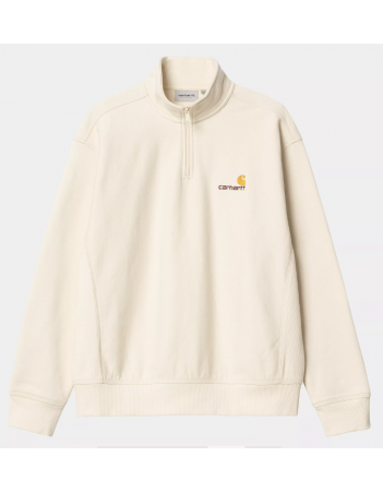 Carhartt WIP Half ZIP American Script Sweat - natural - Men's Sweatshirt - Miniature Photo 1