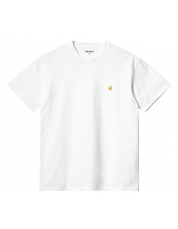 Carhartt Wip W Chase T-Shirt - White / Gold - Product Photo 1