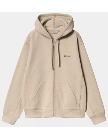 Carhartt Wip Hooded American Script Jacket - Fleur De Sel - Product Photo 1