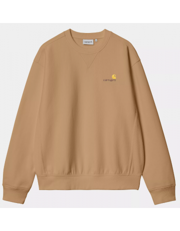 Carhartt Wip American Script Sweat - Peanut - Product Photo 1