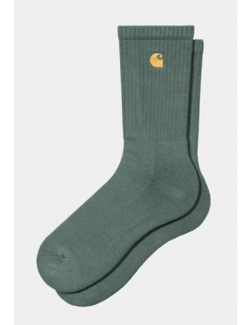 Carhartt Wip Chase Socks - Silver Pine / Gold - Product Photo 1