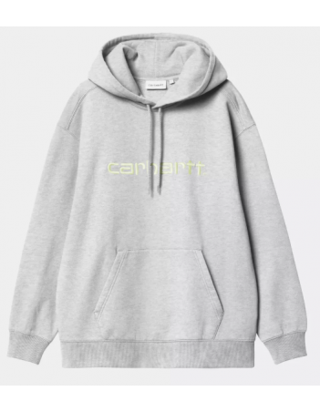 Carhartt WIP W' HD Carhartt SW - Ash heather / Air green - Damen Sweatshirt - Miniature Photo 1