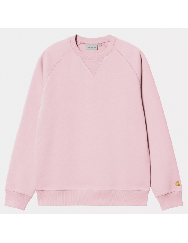 Carhartt Wip Chase Sweat - Air Pink / Gold - Herren Sweatshirt  - Cover Photo 1