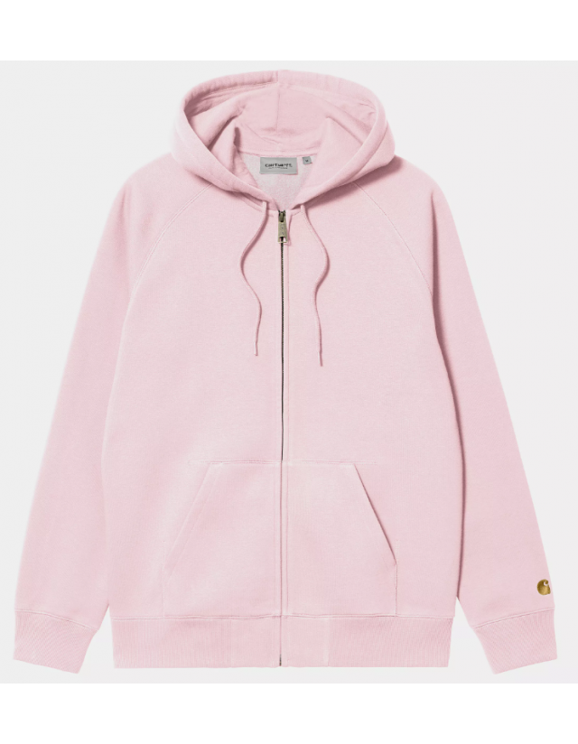 Carhartt Wip Chase Jacket - Air Pink / Gold - Herren Sweatshirt  - Cover Photo 1