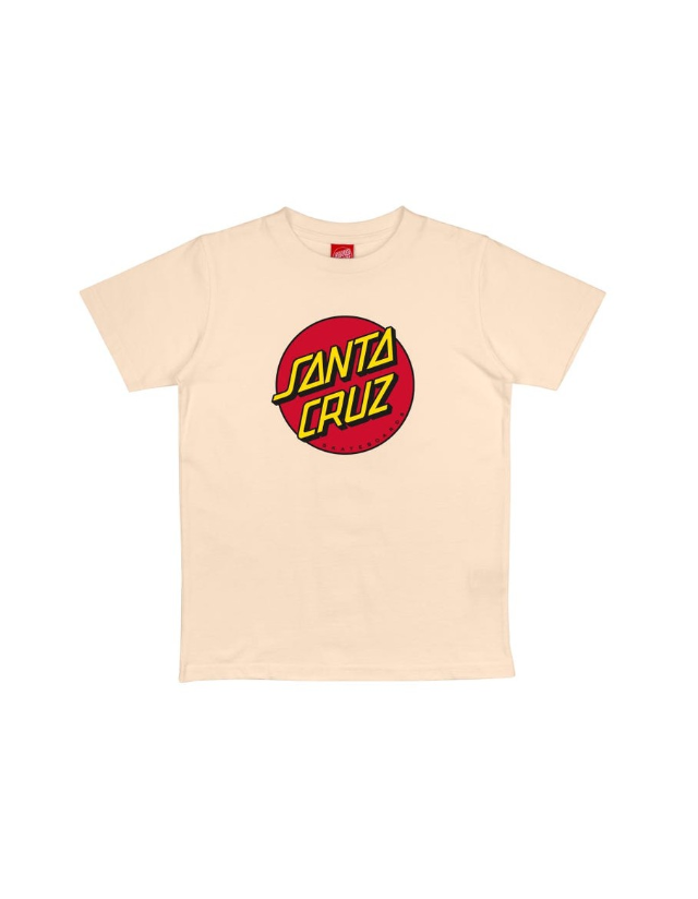 Santa Cruz Youth Classic Dot T-Shirt - Chalk - T-Shirt Enfant  - Cover Photo 1