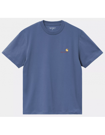 Carhartt Wip W' American Script T-Shirt - Blue Iris - Product Photo 1