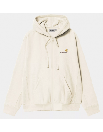 Carhartt WIP Hooded american script jacket - Natural - Sweat Homme - Miniature Photo 1